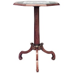 English Regency Satinwood Chess/Checkers Game Table
