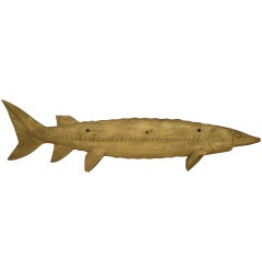Monumental Rustic Wooden Fish