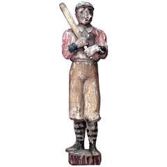19th c. American Country Baseball Player Figure