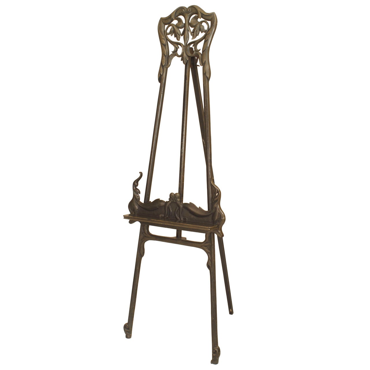 Turn of the Century Art Nouveau Filigreed Easel or Stand
