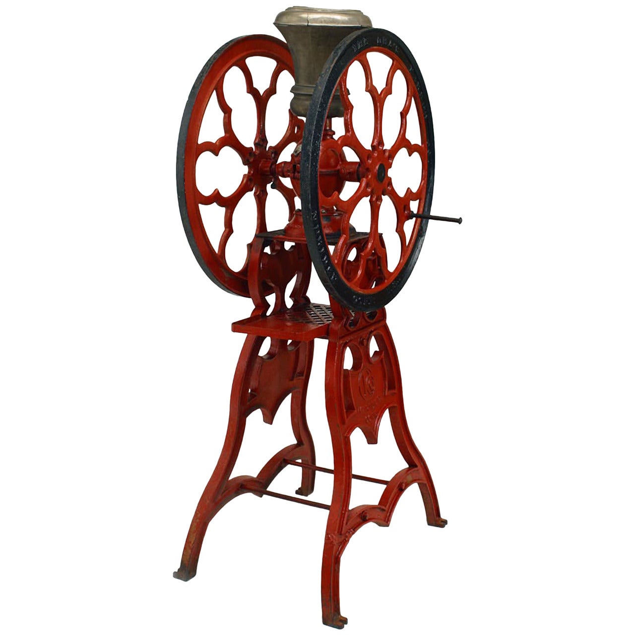 American Victorian Painted Coffee Grinder For Sale