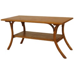 Rustic Old Hickory Oak Rectangular Coffee Table