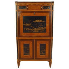 Turn of the 19th Cent. Continental Chinoiserie Drop Front Desk 5