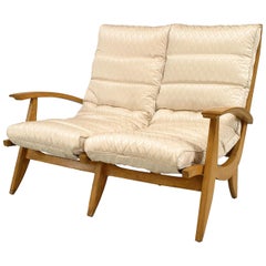 Retro French Beechwood 3-Piece Living Room Set