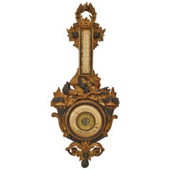 Italian Venetian Gilt Wood Barometer