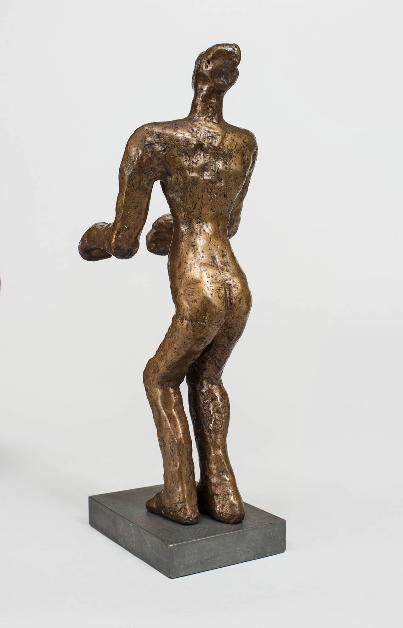 Contemporary American Post-Modern Bronze Figure Sculpture For Sale