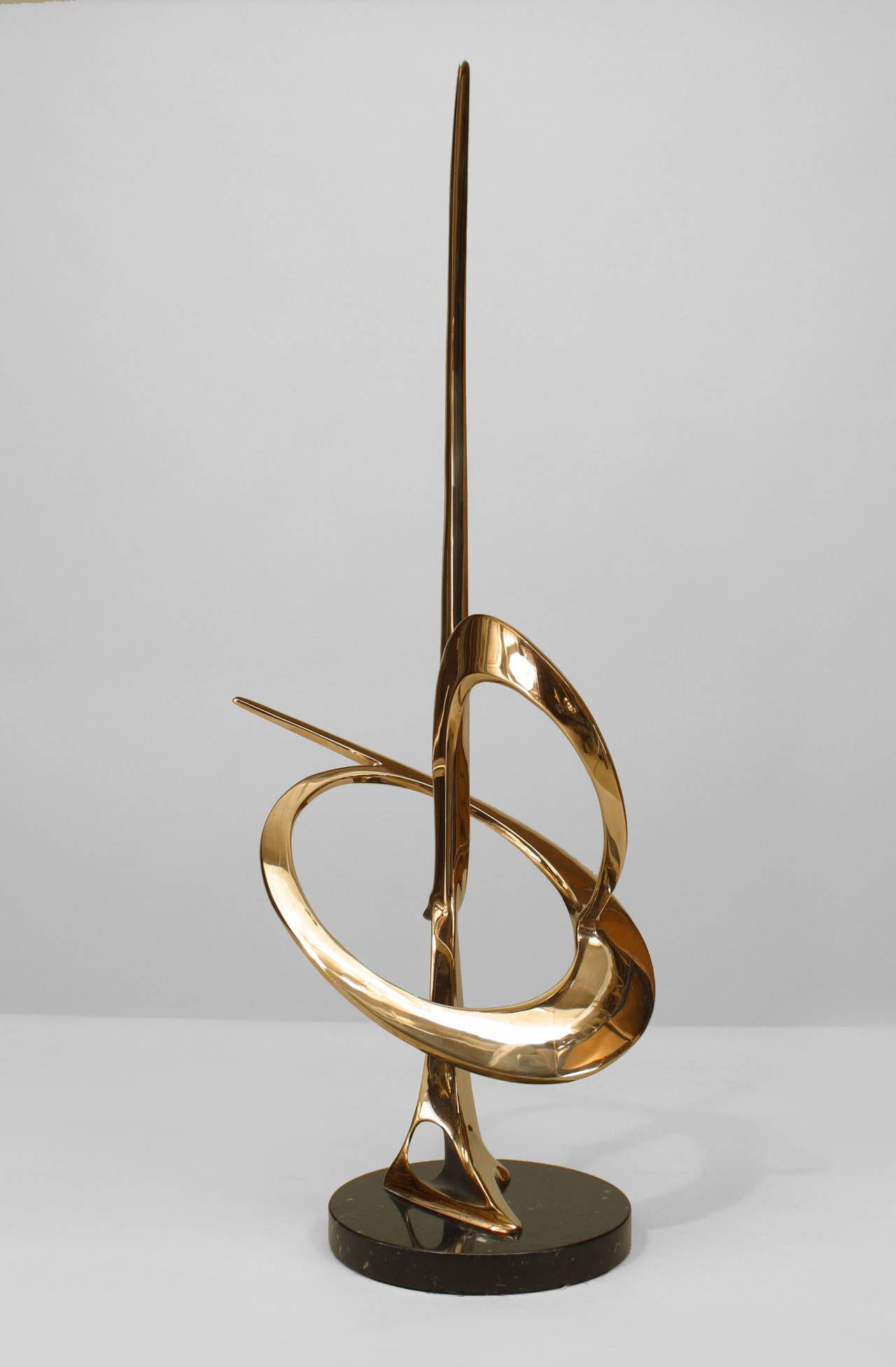 American Abstract Brass Sculpture by Bob Bennett, 1985 In Excellent Condition In New York, NY