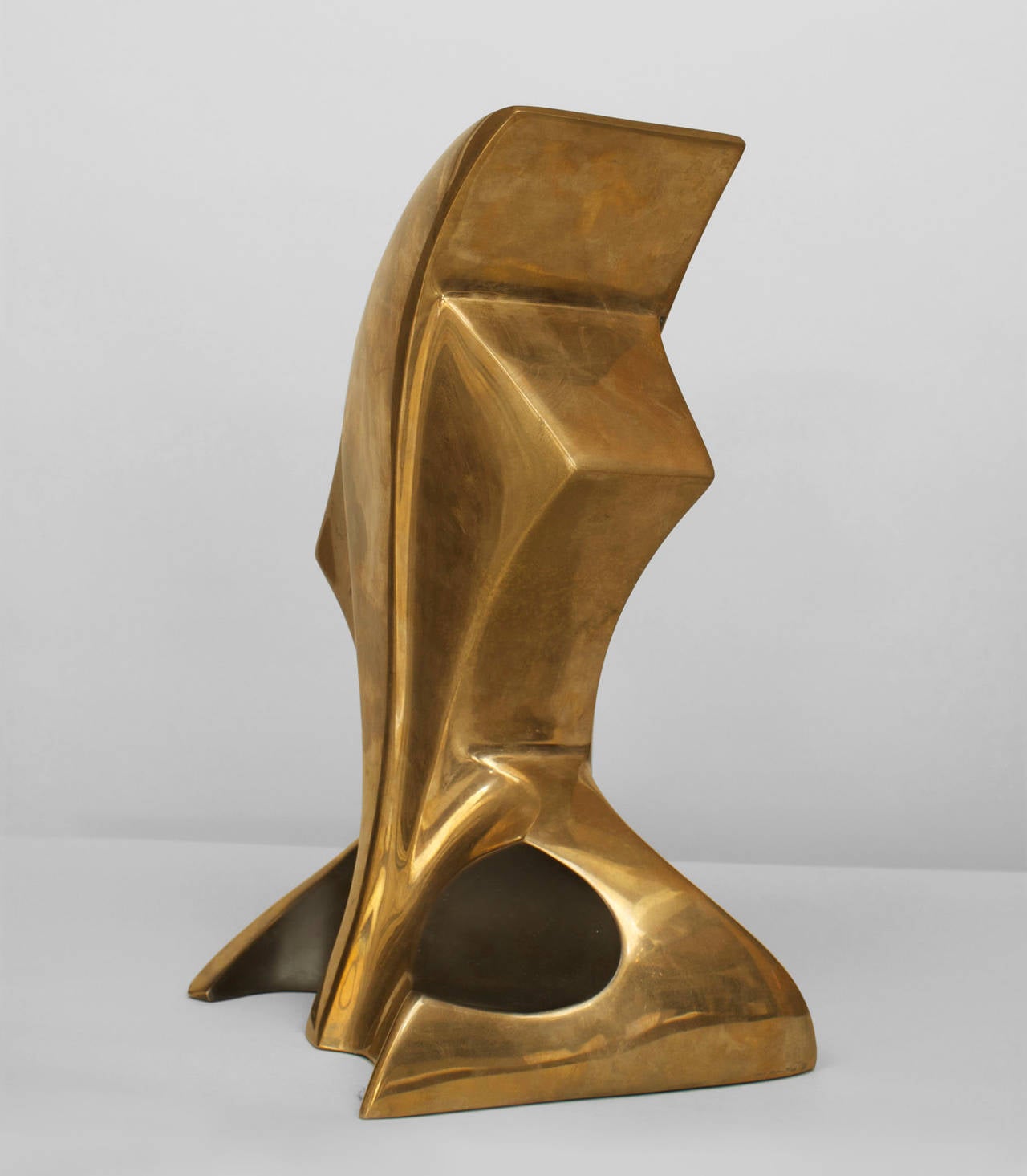 Modern American Polished Bronze Free-Form Sculpture by Bob Bennett