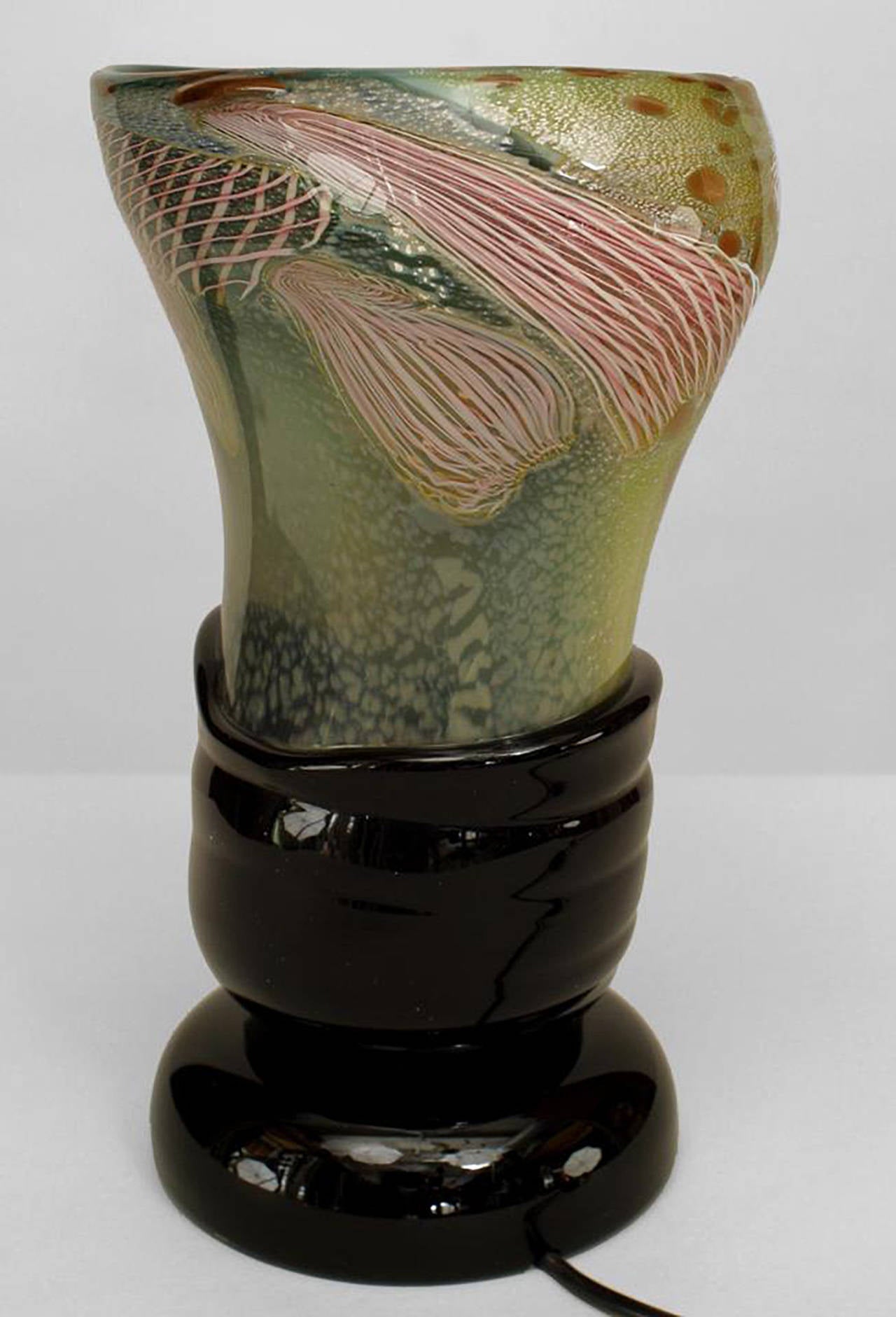 Mid-20th Century Italian Murano Glass Nichetto Table Lamp