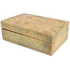 Small English Art Deco Shagreen Box