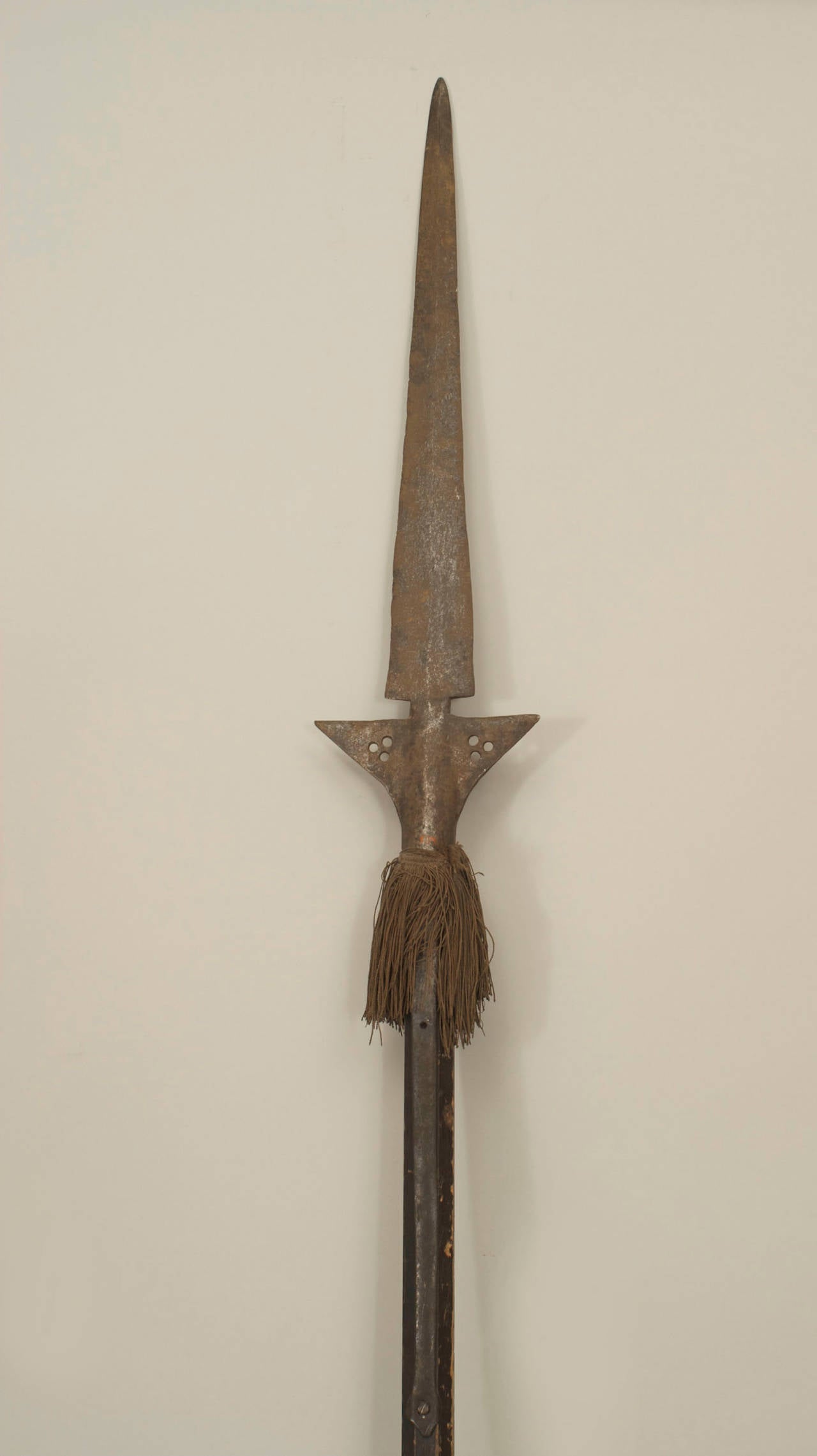 English Renaissance style Halbert spear with an 8 sided wooden shaft and a 38