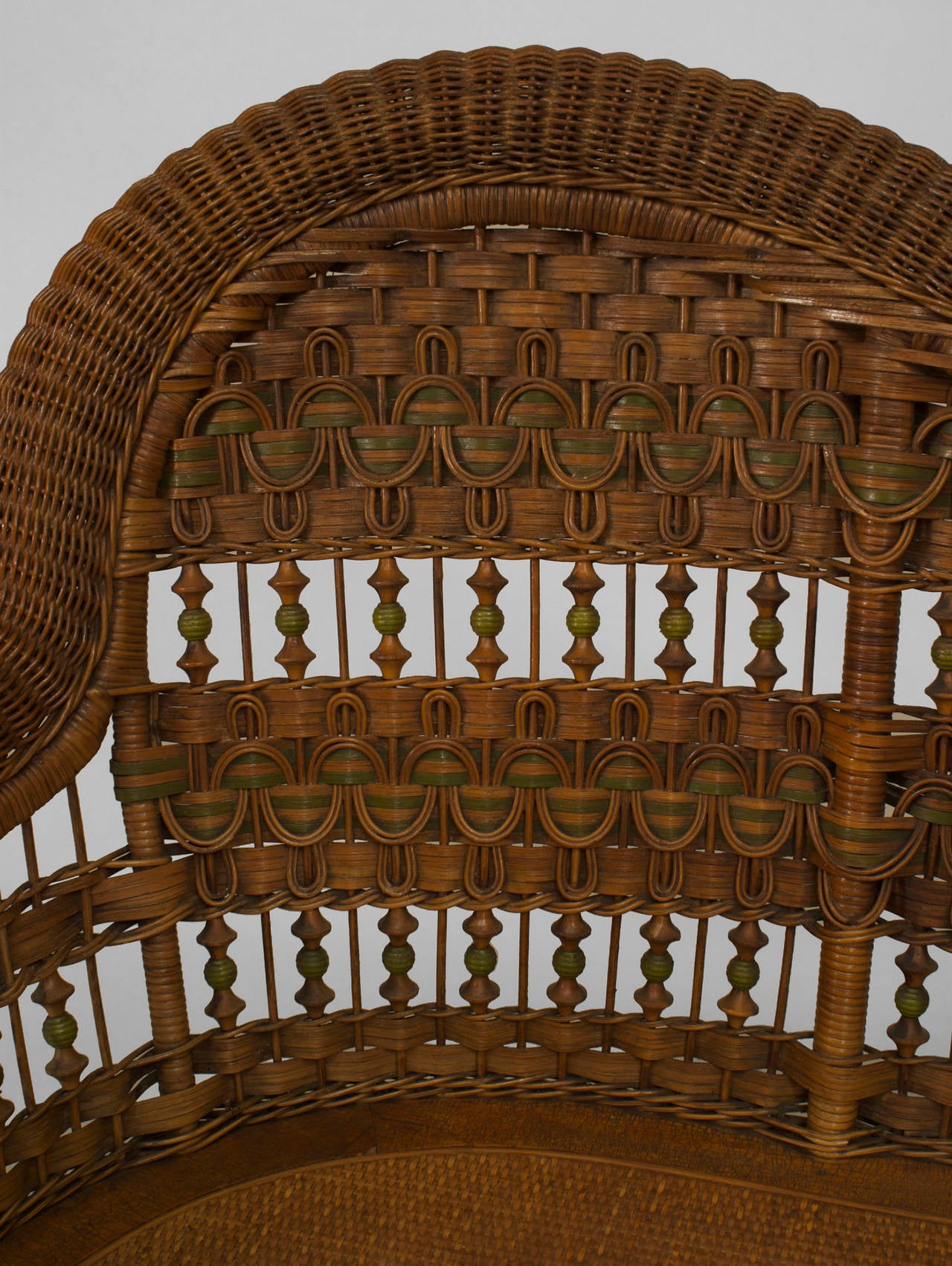 19th Century American Wicker Recamier In Excellent Condition In New York, NY
