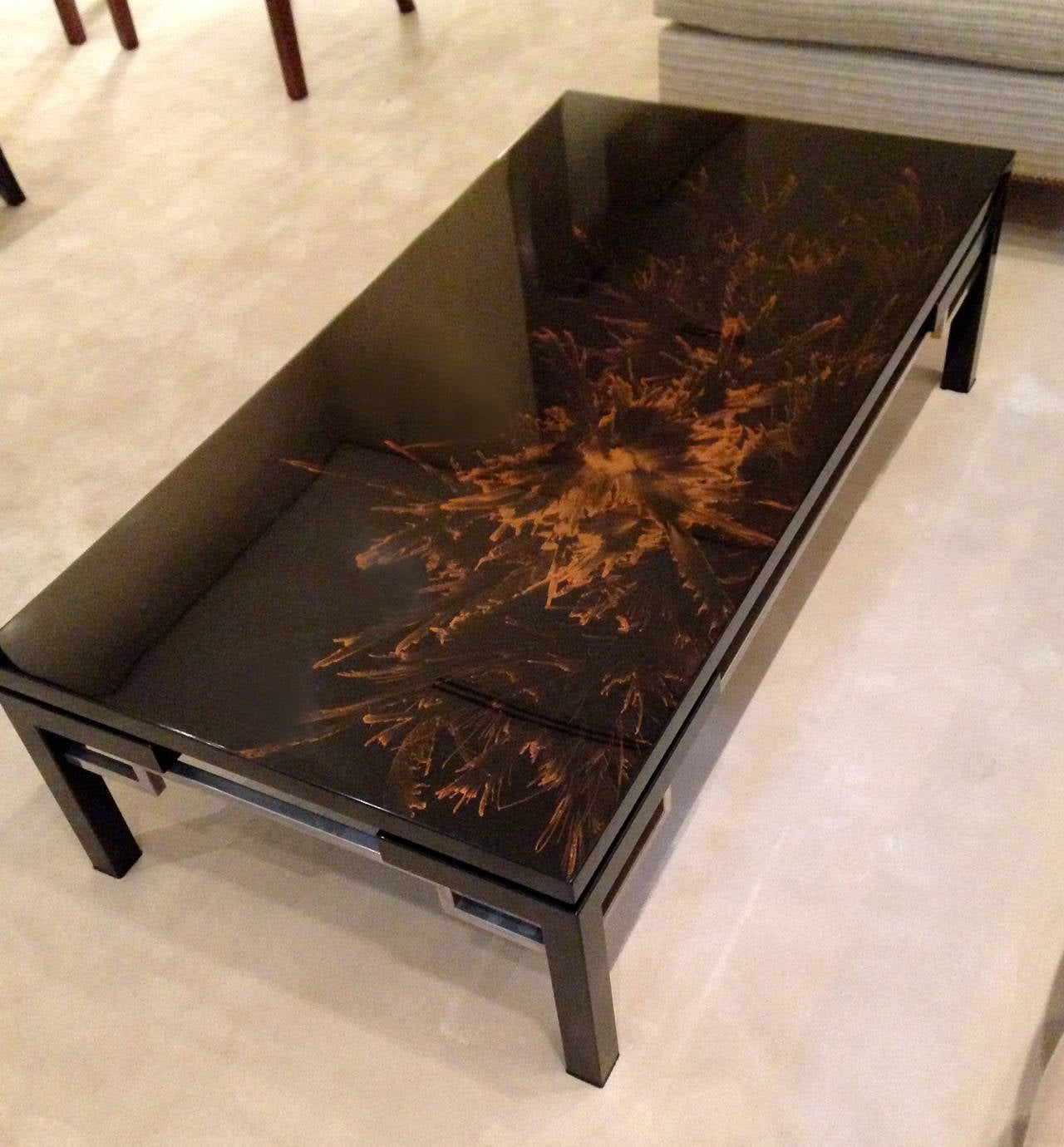 20th Century Asian Art Moderne Lacquered Coffee Table