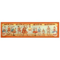 Monumental 1940s Americana Painted Circus Banner by O. Henry Tent & Awning 2