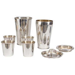 BSF Bremen Set of 4 Vintage German Sterling Silver Small Shot Glasses Cups