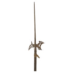 Vintage English Renaissance Style Halberd Spear