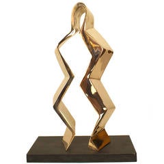 Contemporary American Polished Bronze Sculpture by Mike Walsh