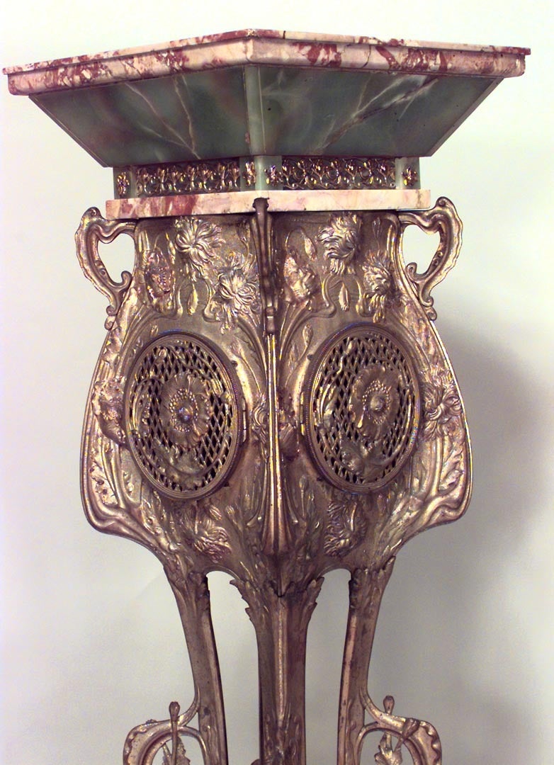 19th Century French Art Nouveau Grandfather Clock For Sale