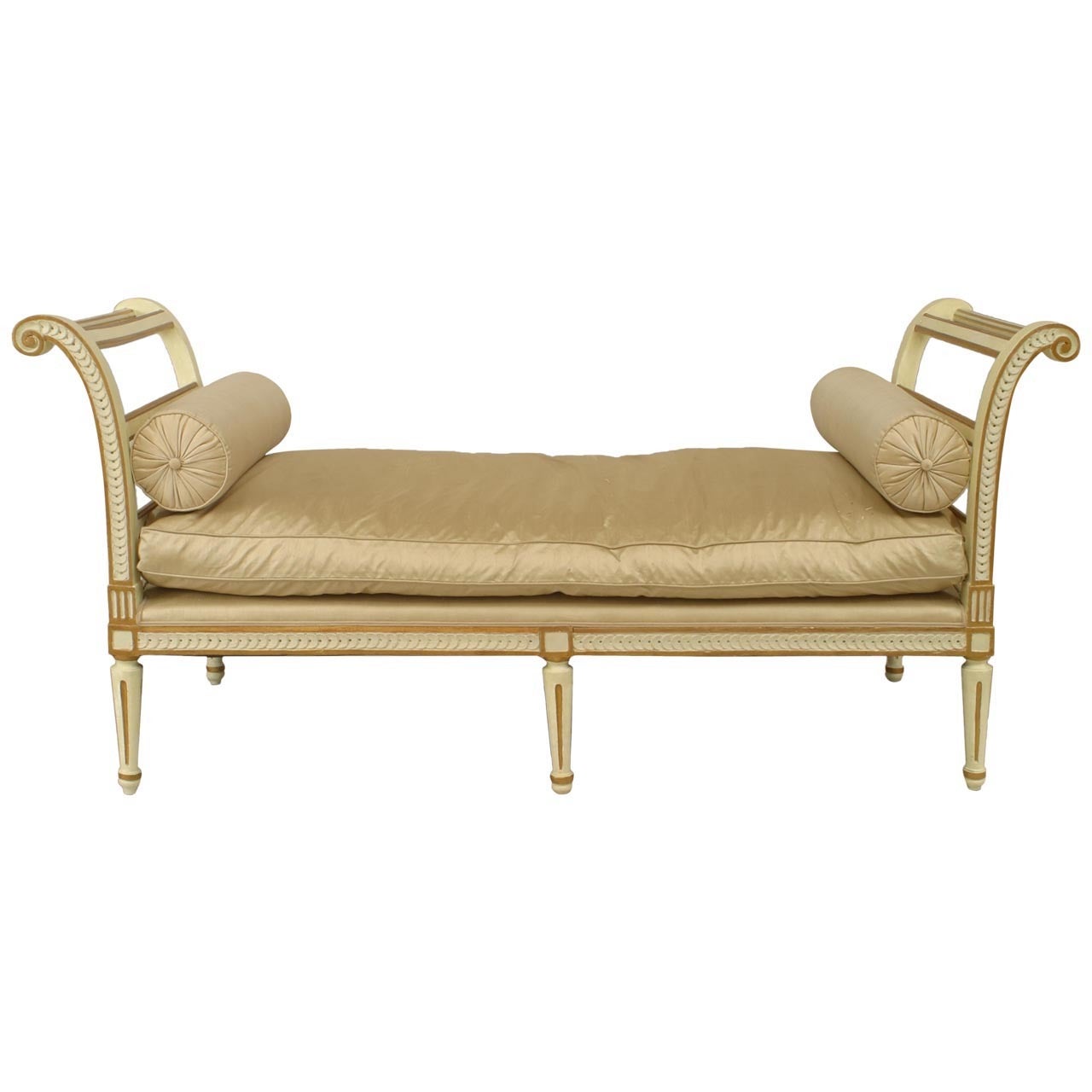 Italian Neo-Classic Style Upholstered Daybed For Sale