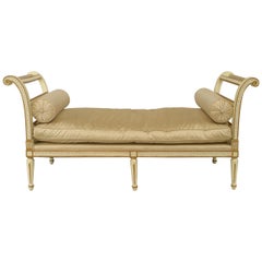 Used Italian Neo-Classic Style Upholstered Daybed