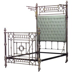 American Victorian Style Brass Full Size Bed