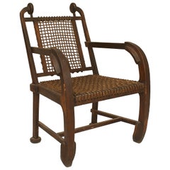 Antique Arts & Crafts Oak Arm Chair