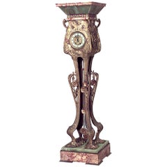 Antique French Art Nouveau Grandfather Clock