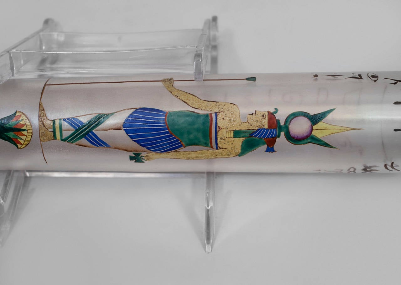 1920s Egyptian Revival Perfume Bottle In Excellent Condition In New York, NY