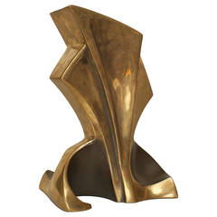 American Polished Bronze Free-Form Sculpture by Bob Bennett
