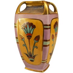 Vintage Japanese Art Deco Vase by Noritake, circa 1940s
