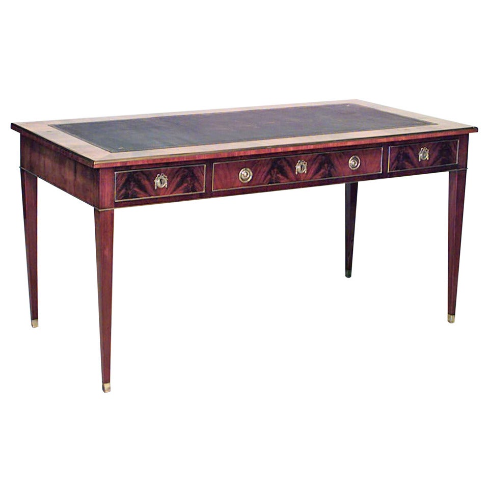 Russian Neoclassic Mahogany Writing Table For Sale