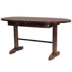 Austrian Biedermeier Oval Table Desk c.1820 8