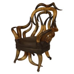 American Rustic Horn Arm Chair