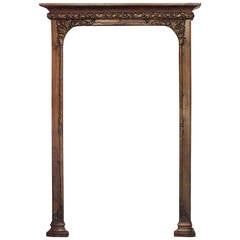 Superb Quality French Art Nouveau Walnut Archway 3