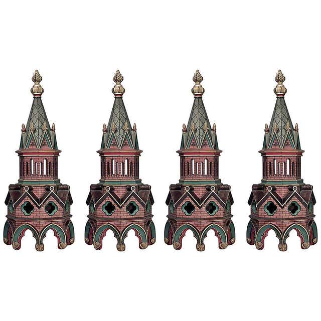 Pair of English Gothic Revival Oak Railings For Sale at 1stDibs ...