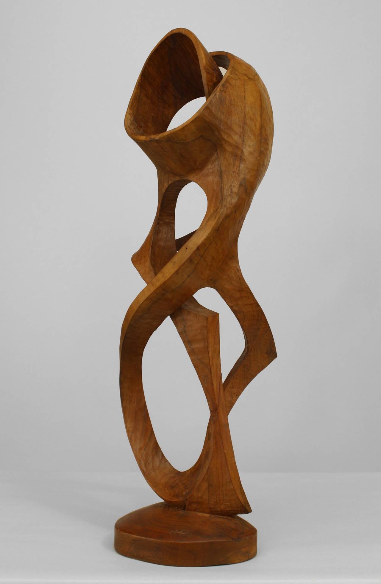 Américain Sculpture abstraite sculptée contemporaine en érable en vente