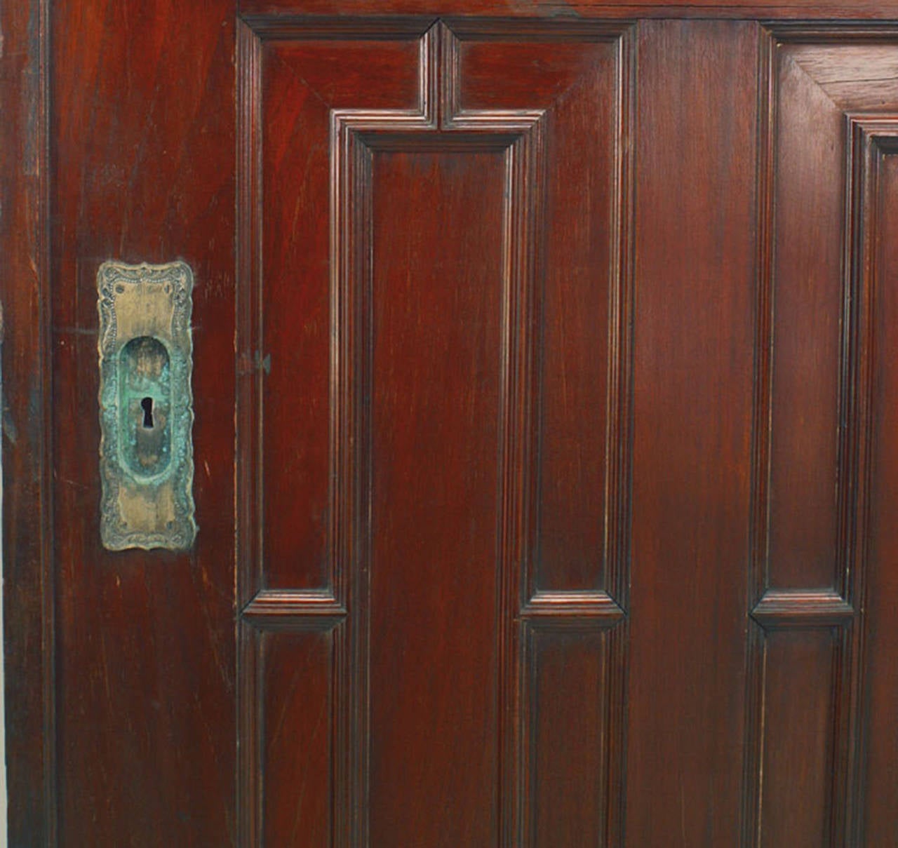 Paar englische viktorianische Türen aus Eiche und Mahagoni im gotischen Stil (Englisch) im Angebot