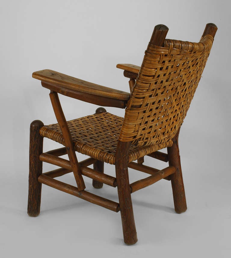 American Rustic Old Hickory Arm Chair