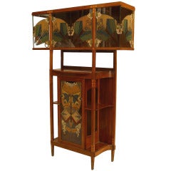 Secessionist Mahogany and Maple Cabinet 12