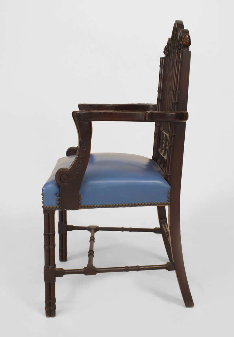 Englischer englischer chinesischer Sessel im Chippendale-Stil im Zustand „Gut“ im Angebot in New York, NY