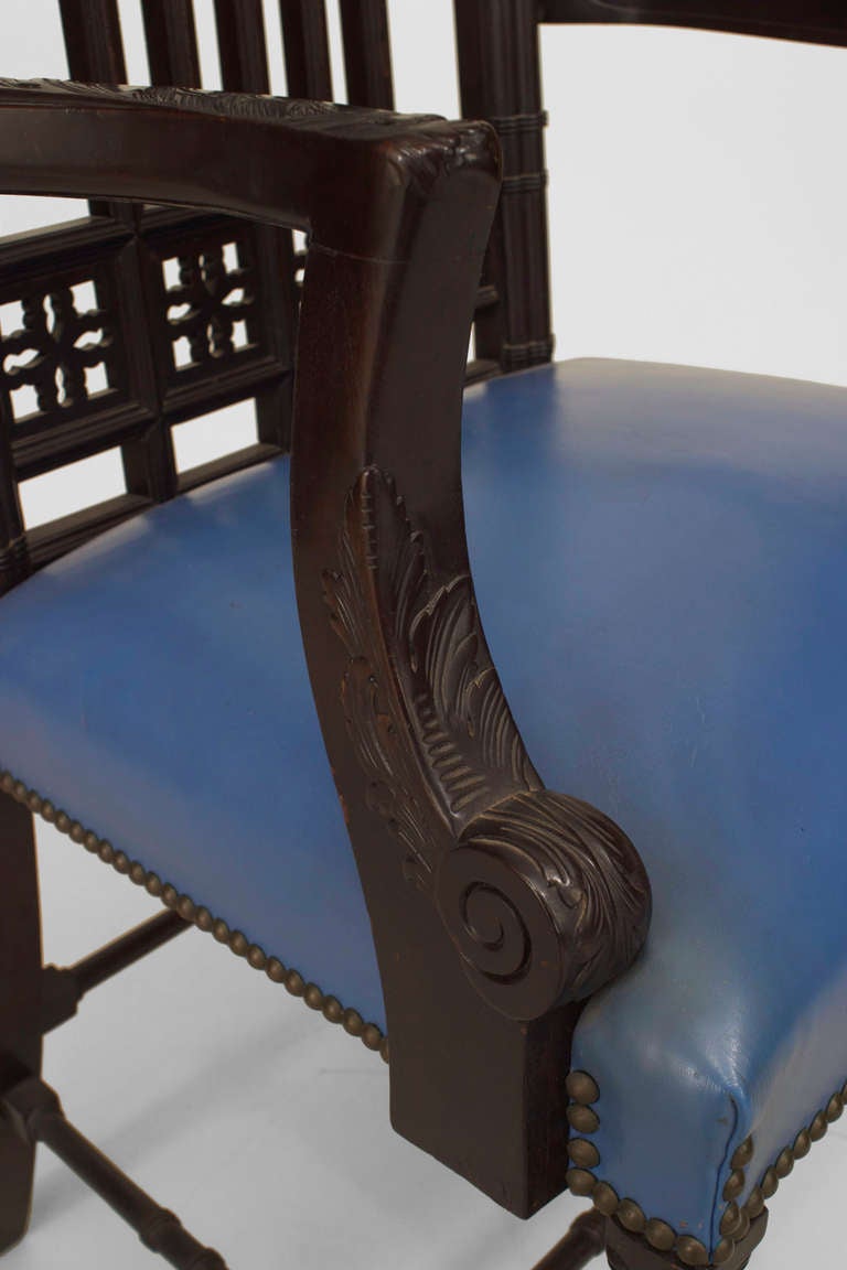 English Chinese Chippendale Style Armchair For Sale 1