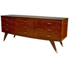 French Art Deco Chest of Drawers with Brass Finishes 11