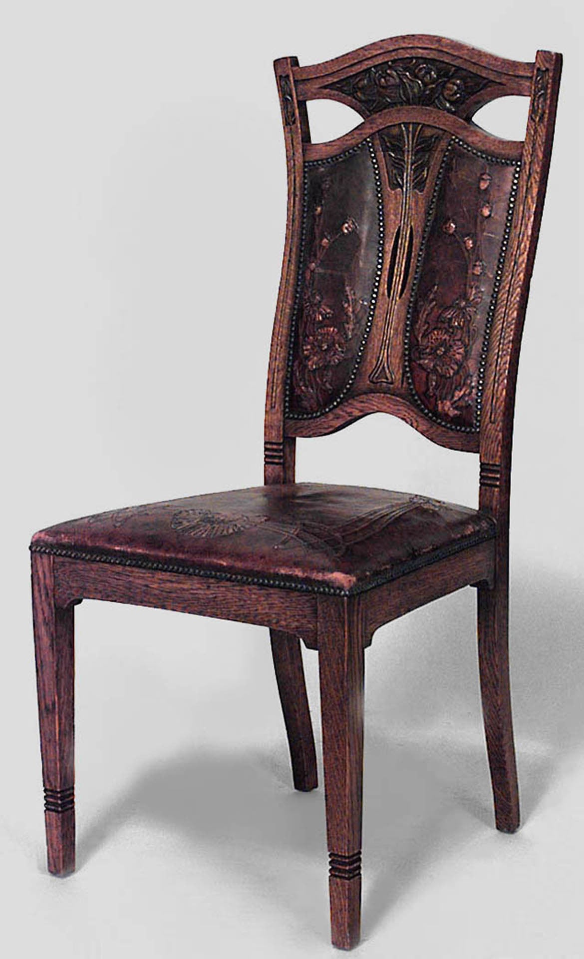 art nouveau dining chairs