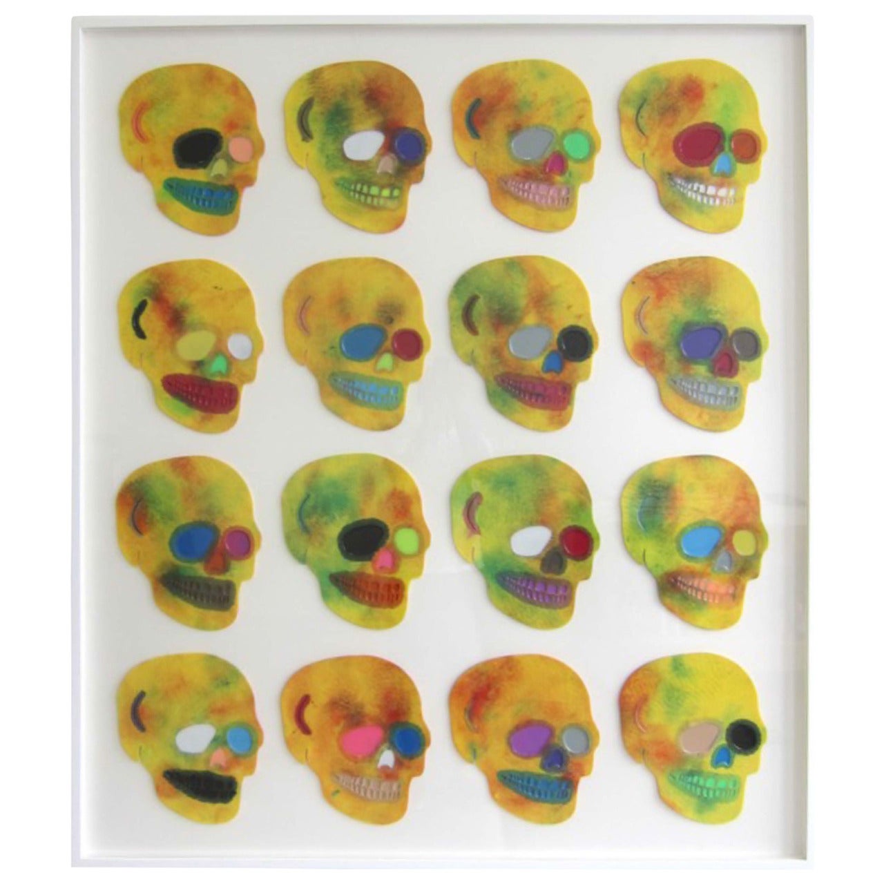 Contemporary American "Tie Die" Multi-Media Work by Ray Geary