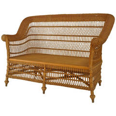 Late 19th c. American Heywood-Wakefield Wicker Armchair