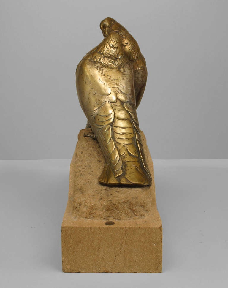 Moulon Medaille D'Honneur Deco Bird Sculpture In Excellent Condition In New York, NY