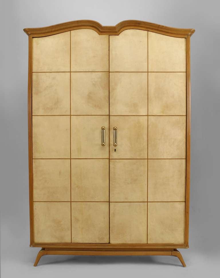 1940s Italian Sycamore Armoire at 1stdibs