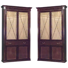 Early 19th Century Russian Mahogany Bookcase Cabinets 6