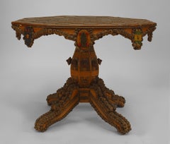 Rustic Continental Twig Medallions Center Table