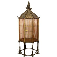 Retro English Victorian Monumental Bird Cage